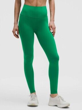 lululemon Wunder Train High-Rise Tight 28" (Raceway Green) - Size 8